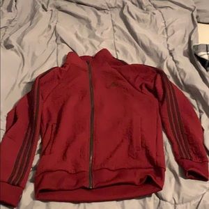 mens red adidas jacket